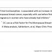 Use of Oral Contraceptives